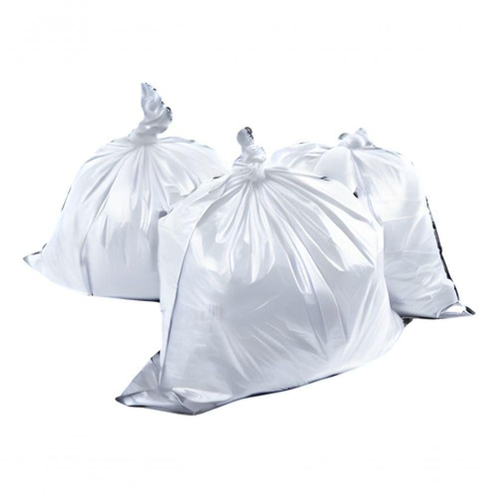 Saco De Lixo 40 Litros Super Reforçado Branco- 20 Unidades
