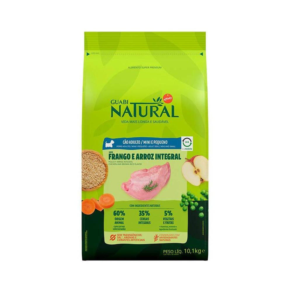 Guabi Natural Caes Ad. Mini Frango/Arroz 10Kg