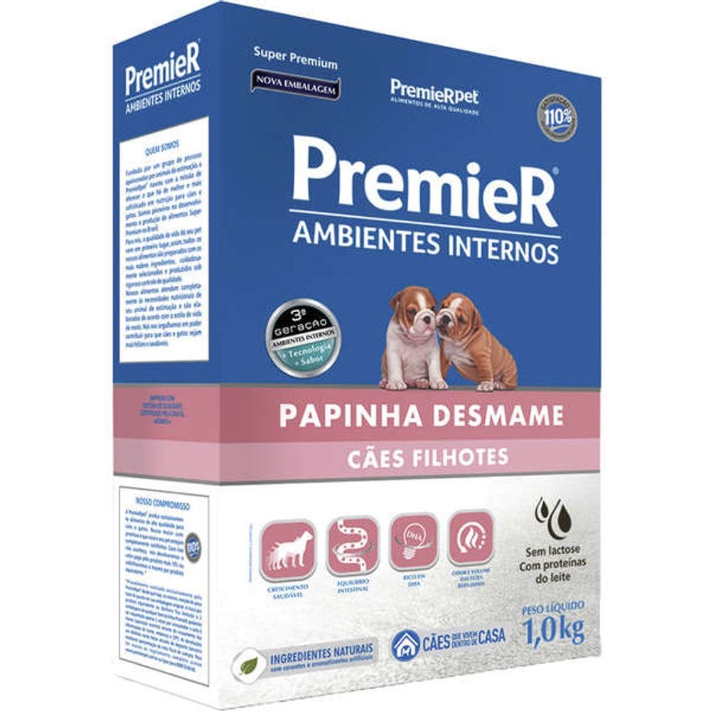 Premier A.I.Caes Filh. Papinha Desmame 1 Kg