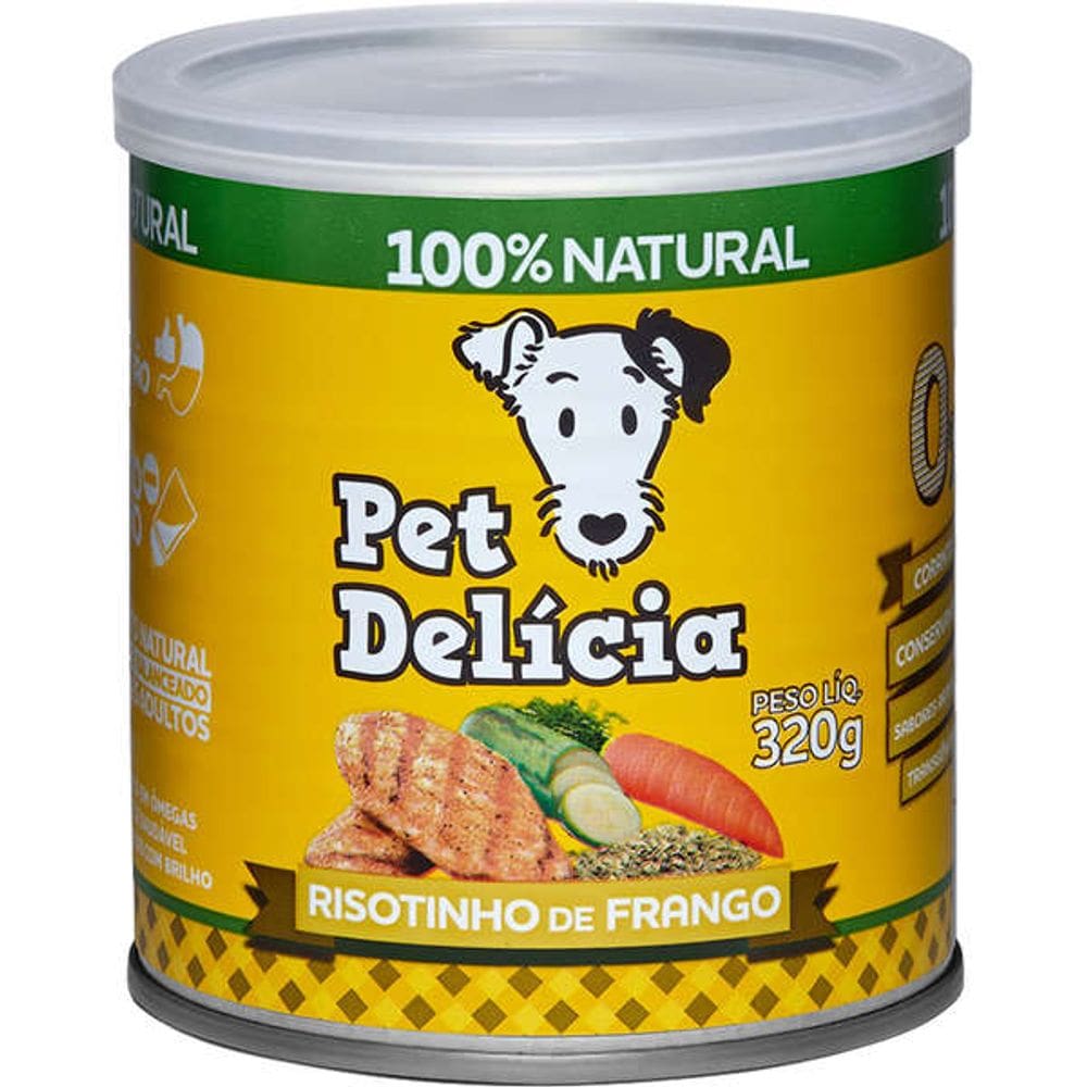 Pet Delicia Lata Caes Risotinho de Frango 320 g