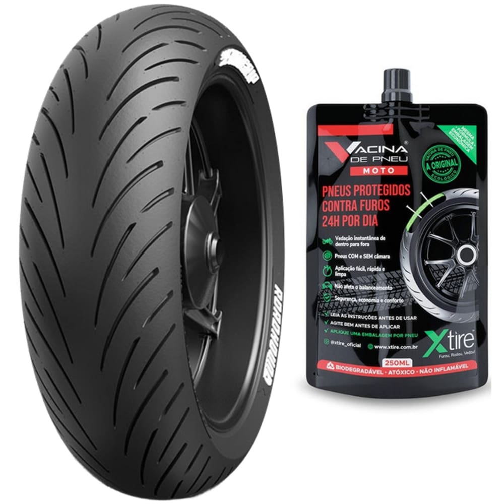 Pneu 160/60-R17 69W Eurogrip Roadhound Uso Sem Camara + Vacina Ctx 700N Bandit 1250 Yzf 600R Monster 750 640 Duke Ii
