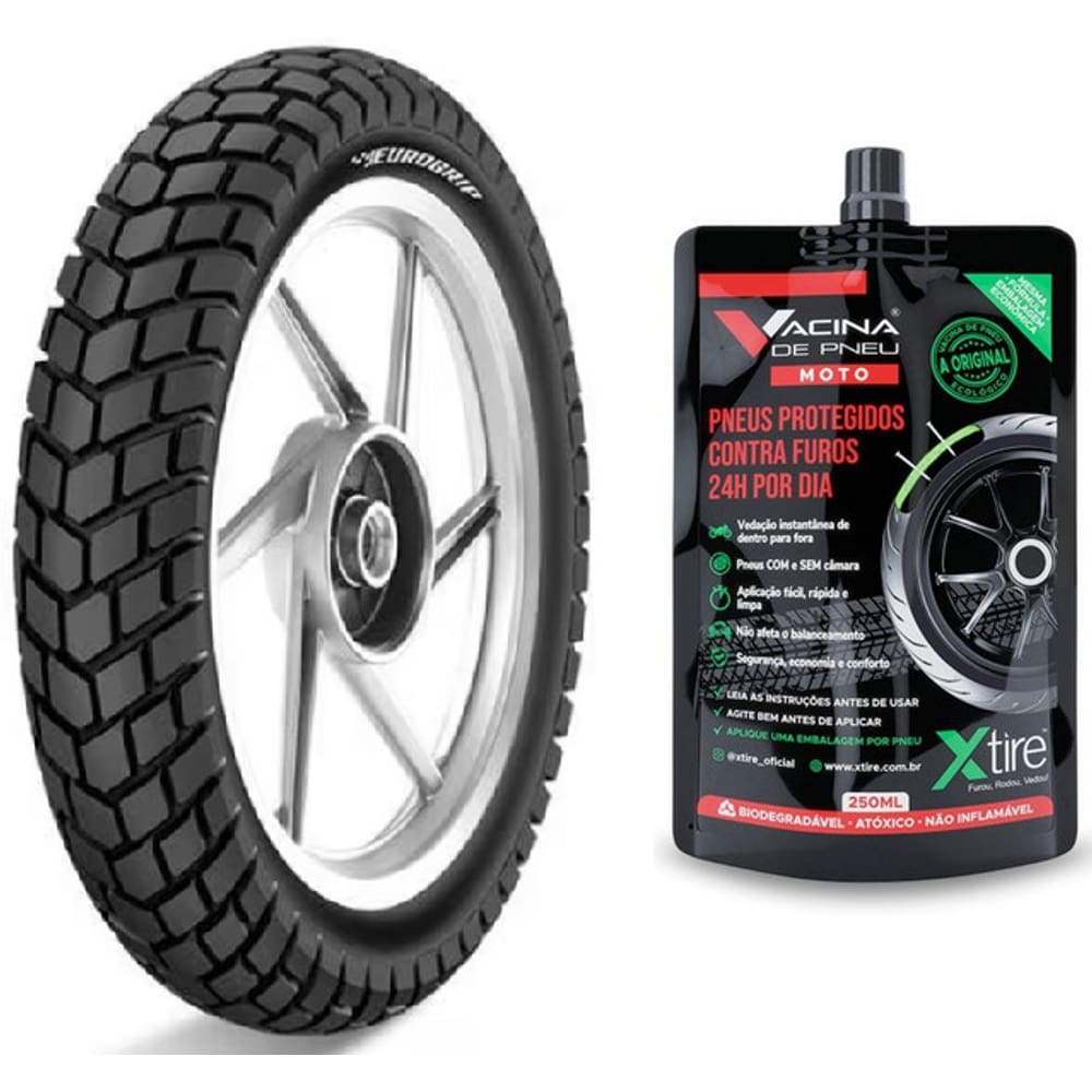 PNEU 110/90-17 60S TERRABITE USO COM CAMARA Shineray XY 150GY SHI175 BROS 125 150 160 XRE 190 XTZ 150 Crosser + VACINA