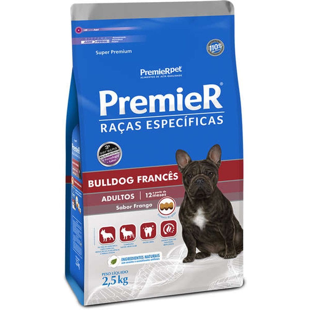 Premier Raças Bulldog Frances Fil. 2,5 Kg