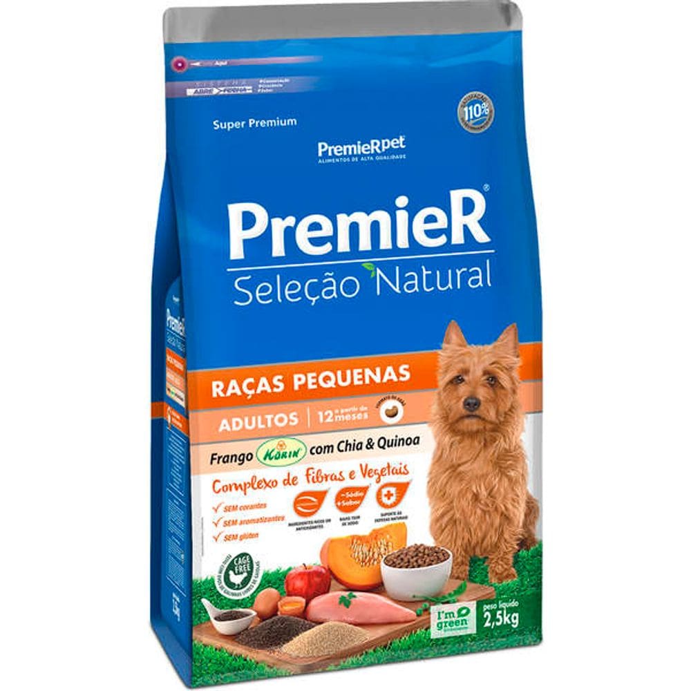 Premier Sel. Nat. Caes Ad.R.P Chia e Quinoa 2,5 Kg