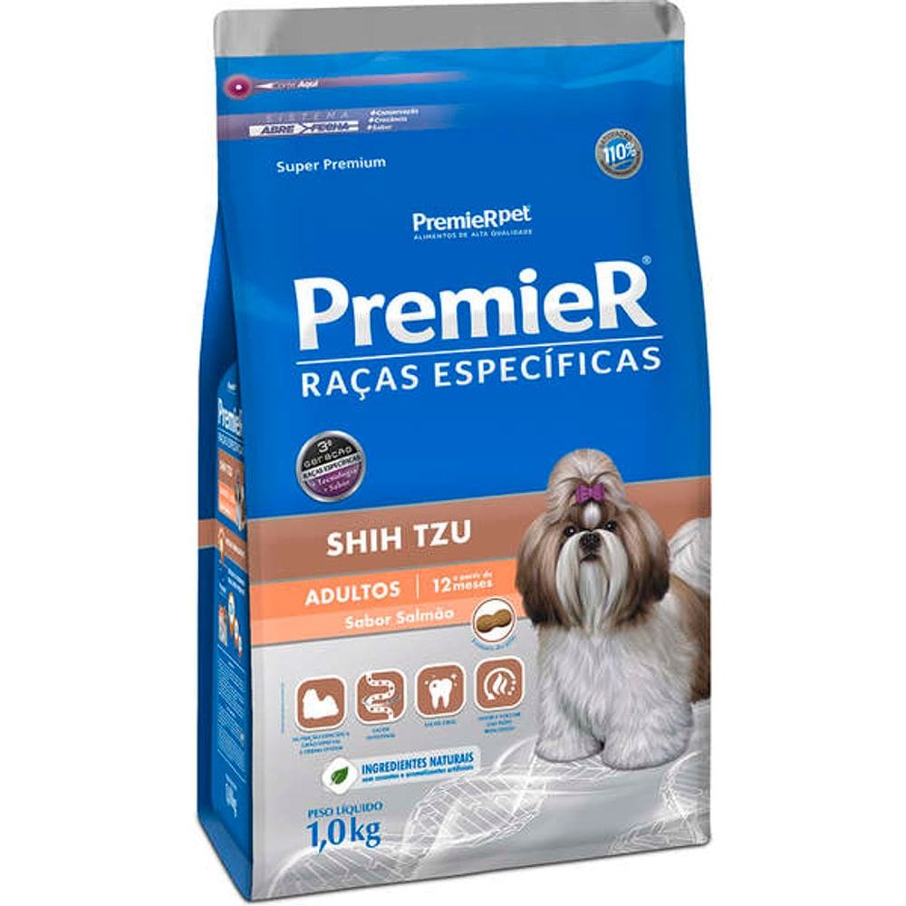 Premier Racas Shih Tzu Ad. Salmao 1 Kg