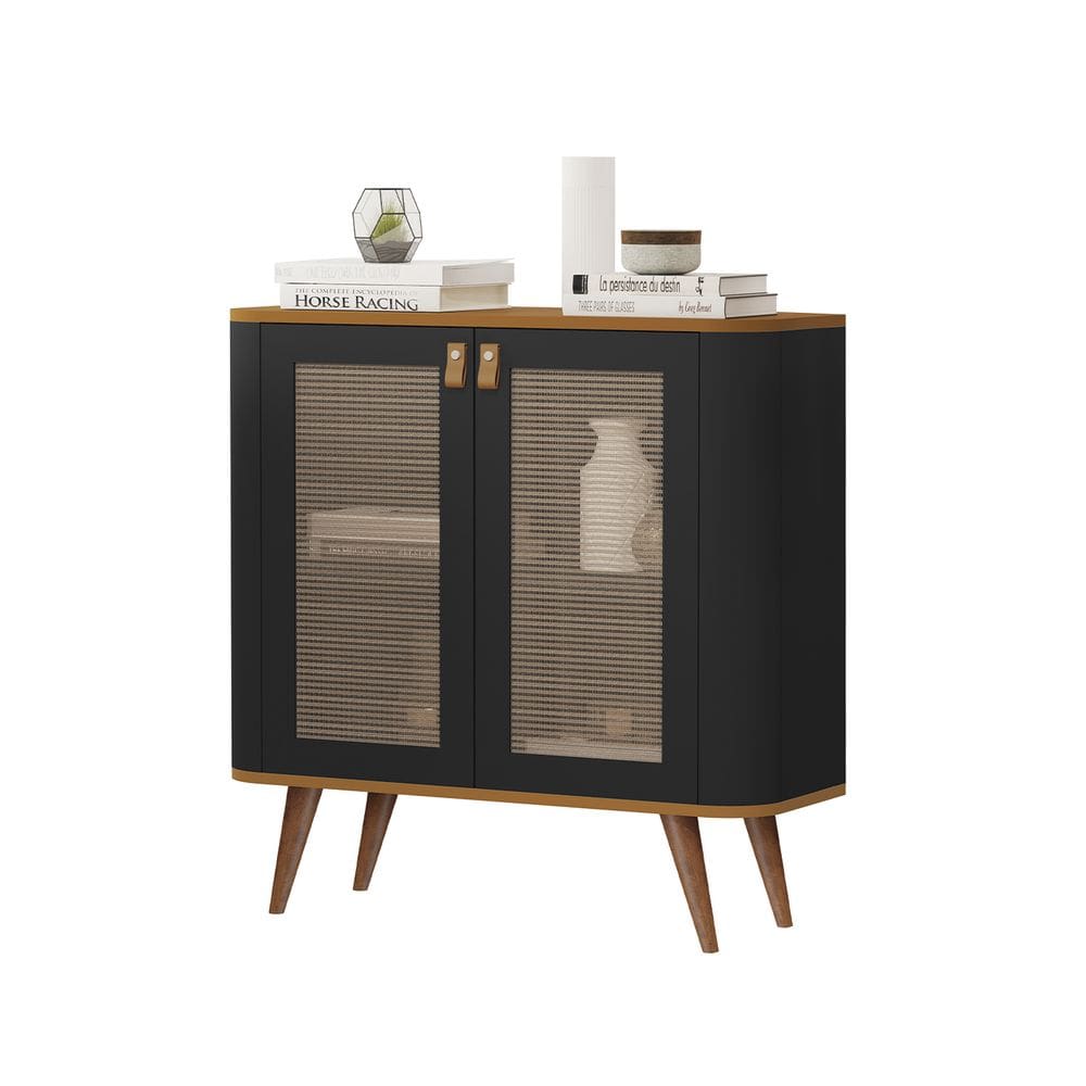Buffet Aparador JB Jutai New Luxo Preto com Nature - Moveis JB