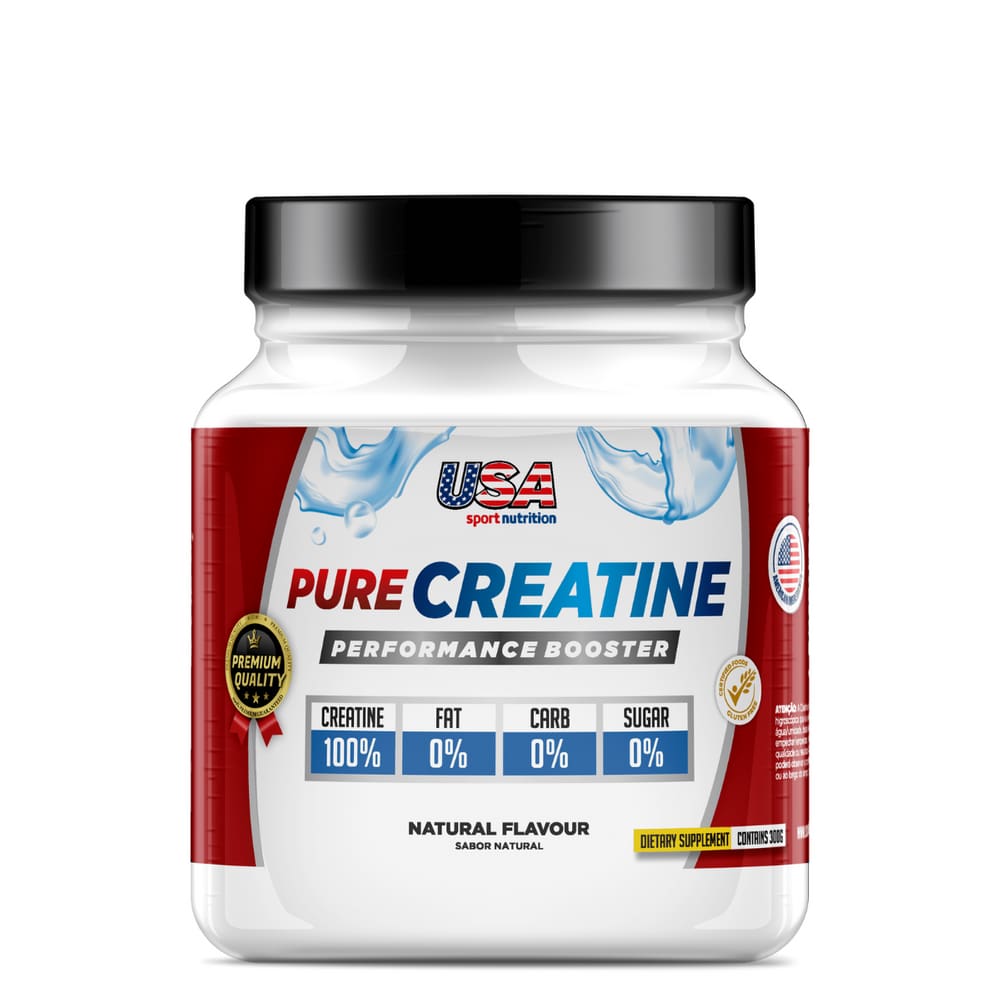 Creatina Pura Importada (300g) – Mais Performance e Massa Muscular - USA SPORT NUTRITION