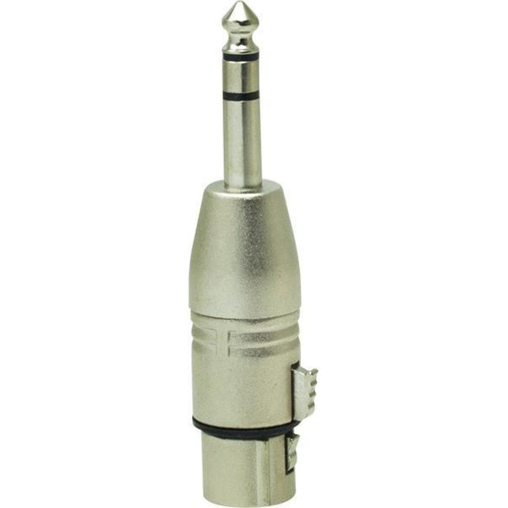 Adaptador Xlr 3 Pin Femea X P10 Macho Stereo Nickel Pct C/1