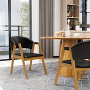 Kit Com 6 Cadeiras Leticia Madeira Maciça Estofada Para Mesa De jantar