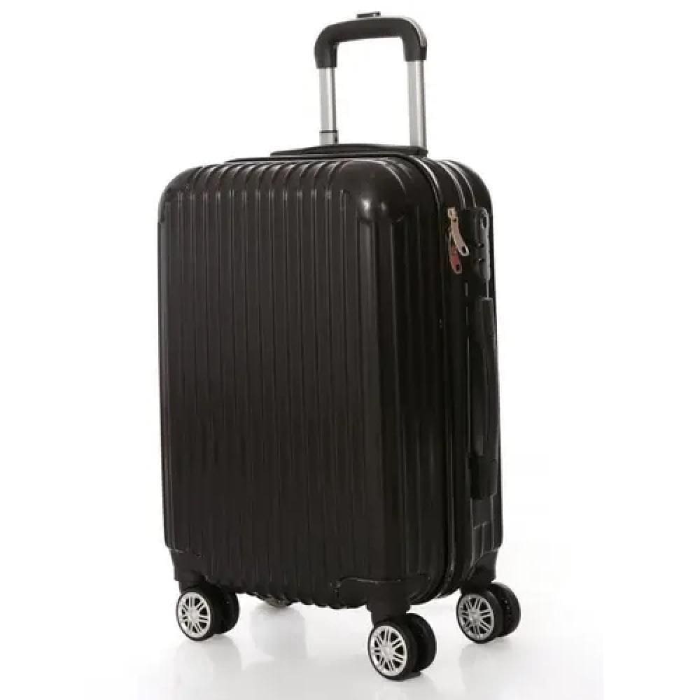 Mala De Viagem Rigida Abs De Bordo Pequena Giro 360 De Mao Padrao Anac Com Cadeado Preta