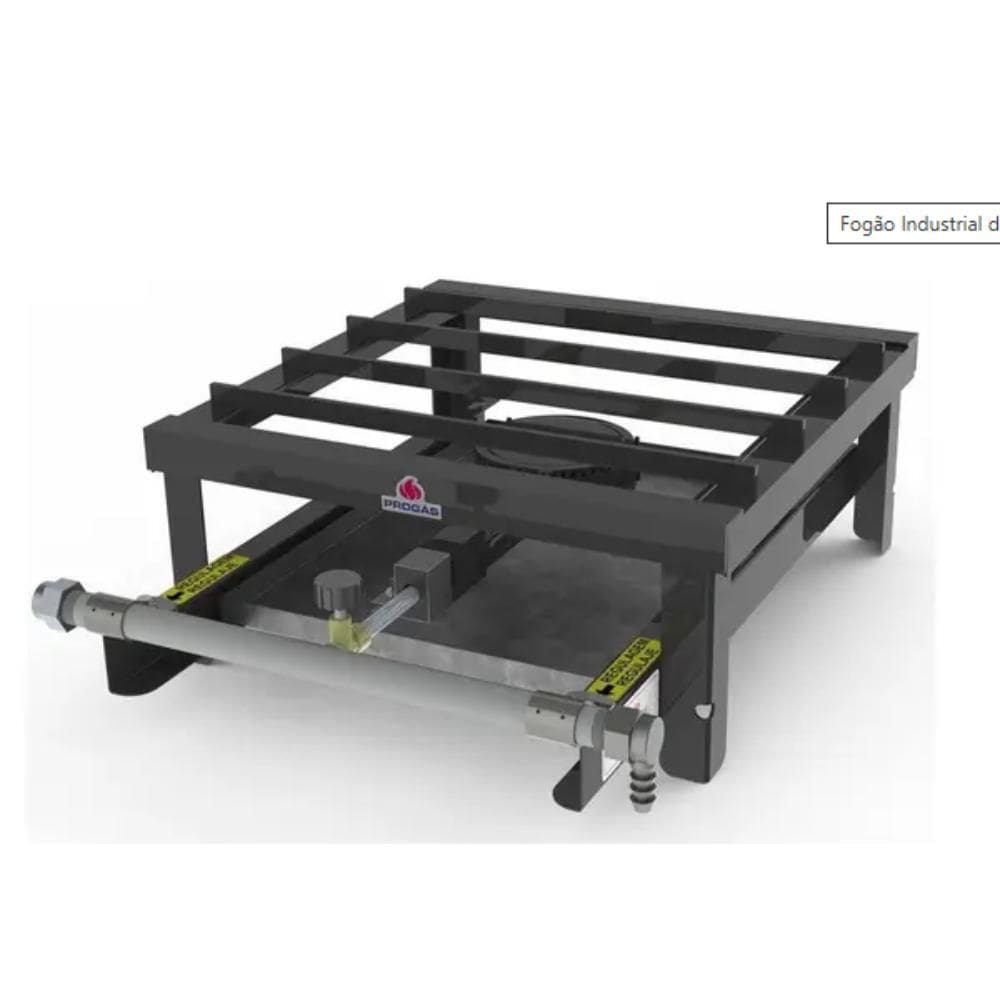 Fogão Profissional Progás de Mesa 1 Boca Simples Baixa Pressão Ferro Fundido - PREA-100M