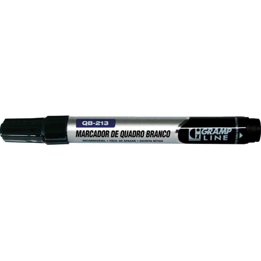 Pincel Marcador De Quadro Qb213 Recarregável Preto