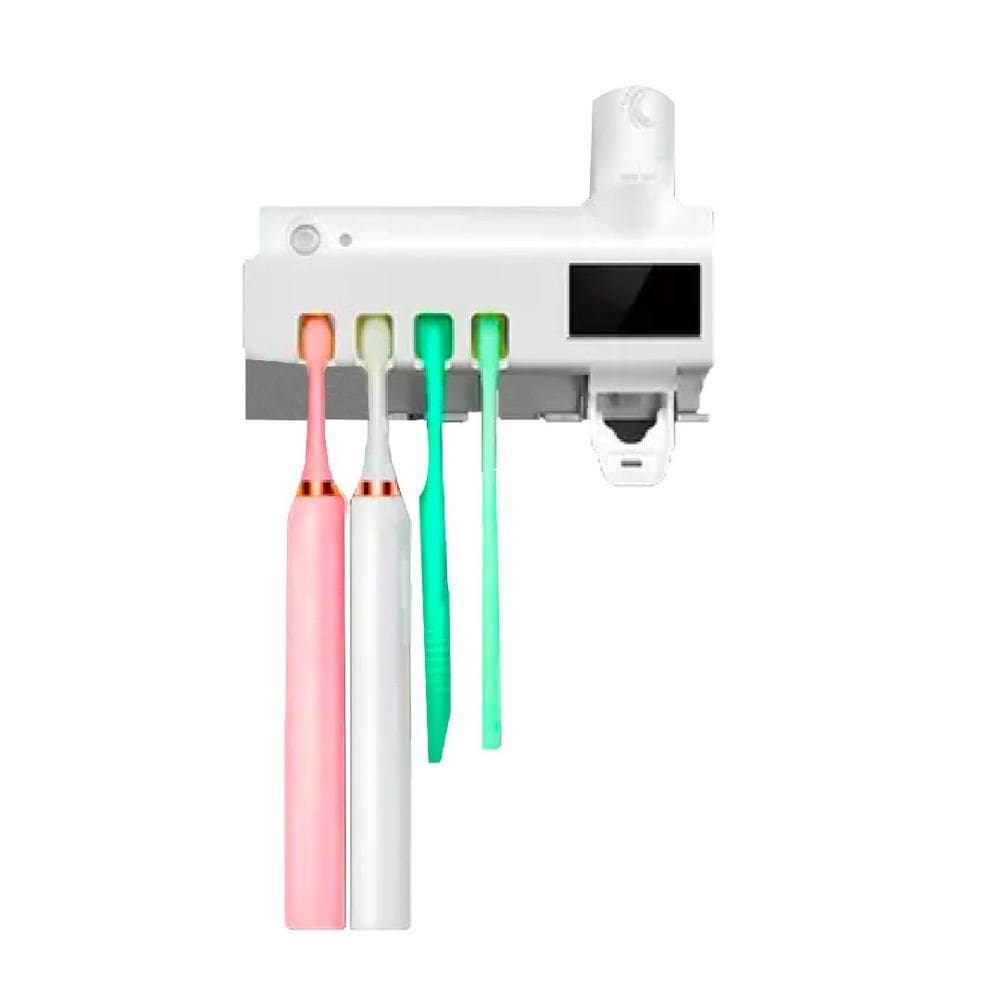 Porta Escovas Com Esterilizador Uv Recarregável Solar