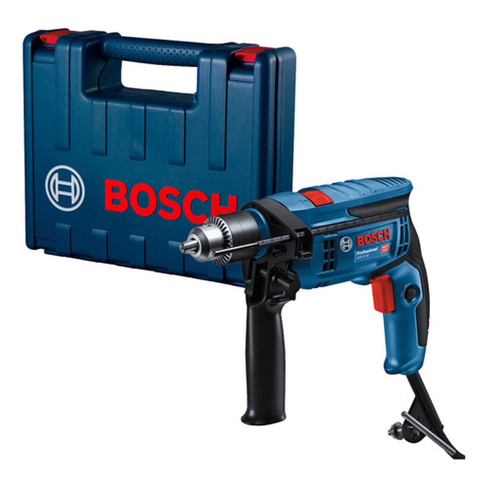 Kit Furadeira Impacto 750w 220v Bosch Gsb 13 Re C/ Maleta