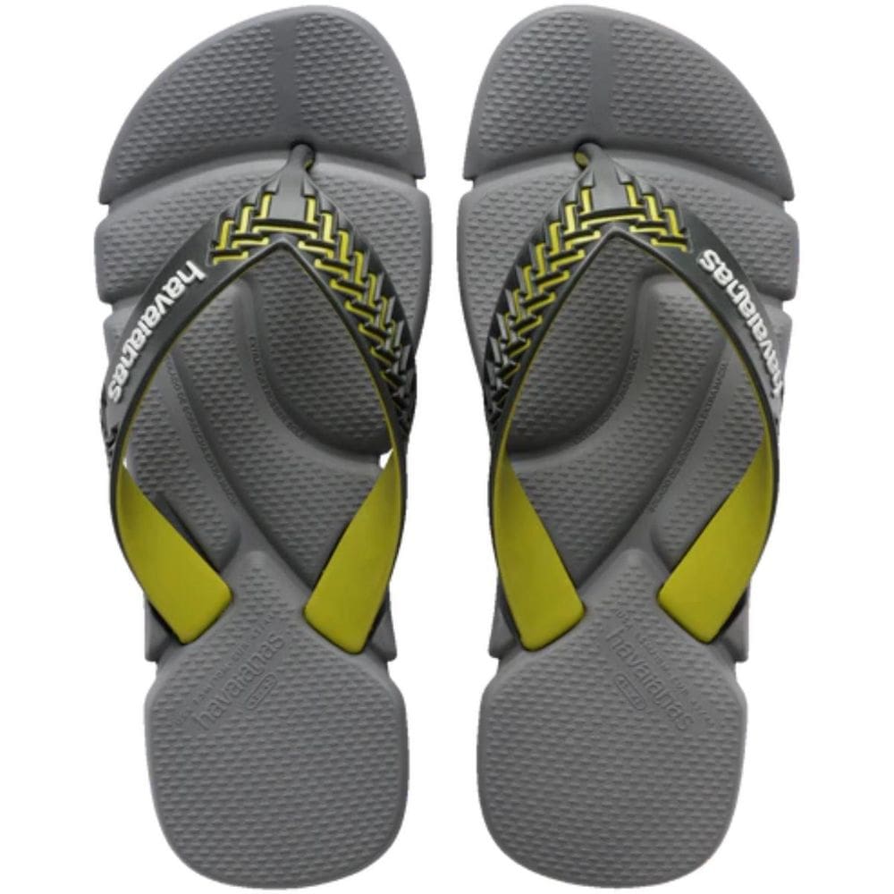 Chinelo Havaianas Power 2.0 Masculino - Cinza e Verde