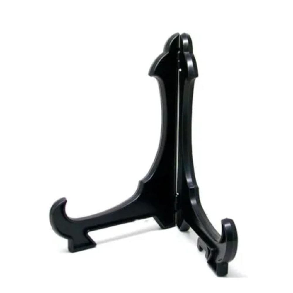 Kit Com  8 Peças Suporte Para Pratos E Azulejos Preto 24Cm