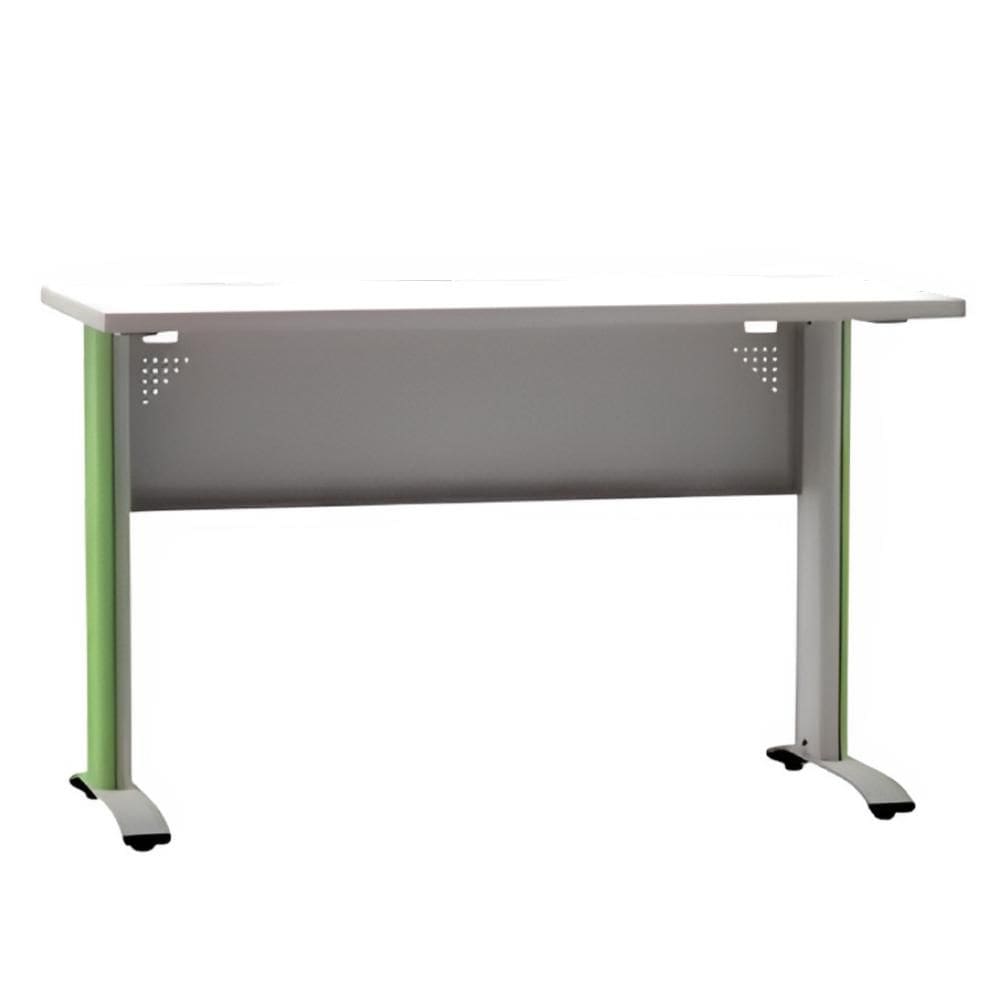 Mesa Secretaria Aretto 120X60 Branco E Verde - Pandin