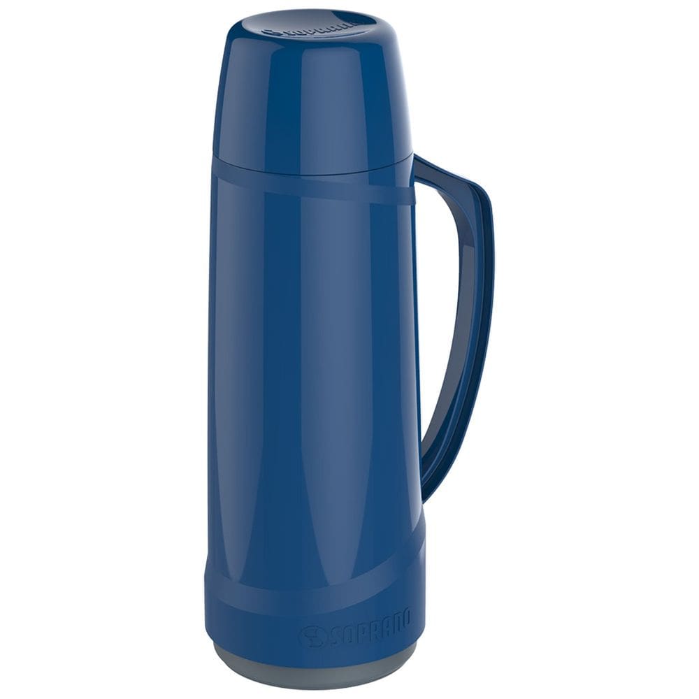 Garrafa Termica Cristal 1 Litro Cor Azul Soprano