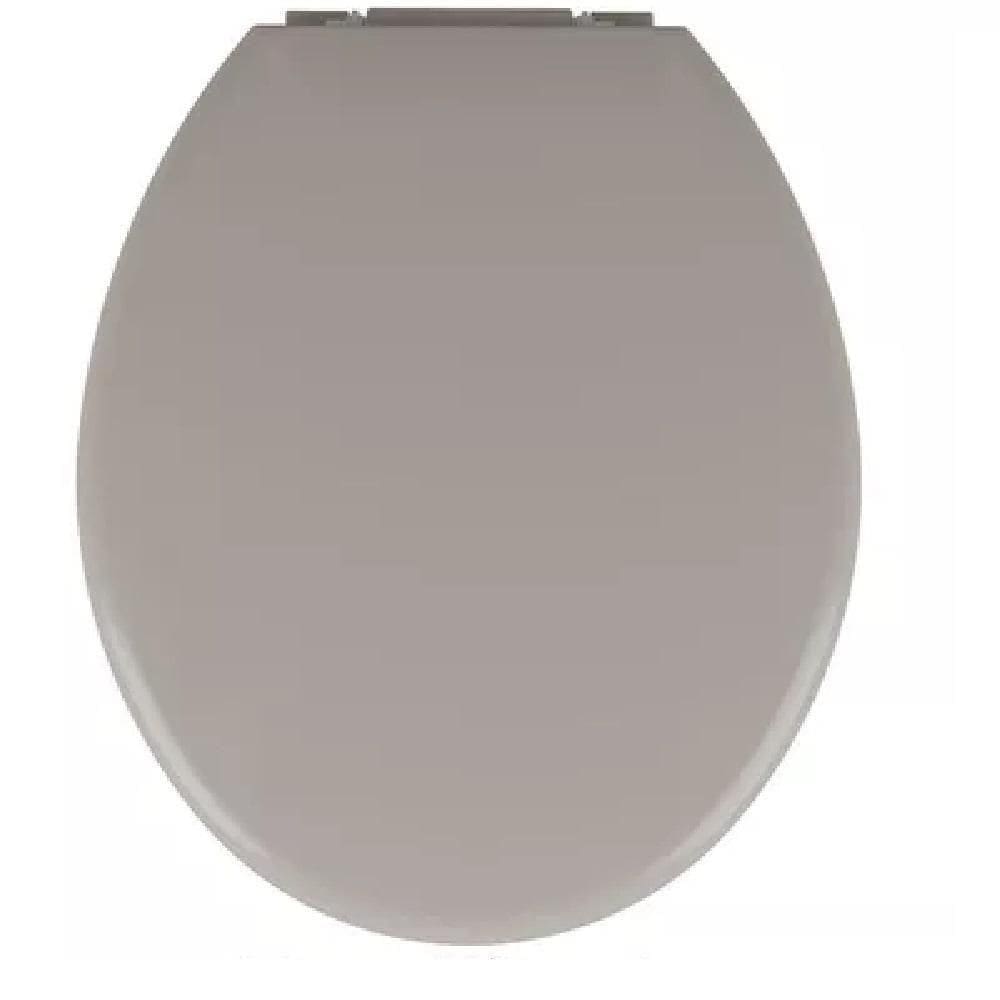 Assento Sanitario Tampa Vaso Almofadado Super Macio Universal Todos Os Modelos De Privada Banheiro Lavabo cinza tama