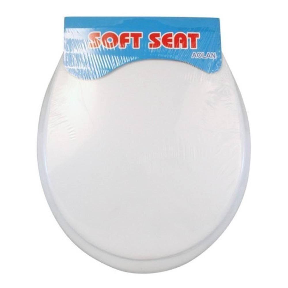 Assento Sanitario Tampa Vaso Almofadado Super Macio Universal Todos Os Modelos De Privada Banheiro Lavabo branco