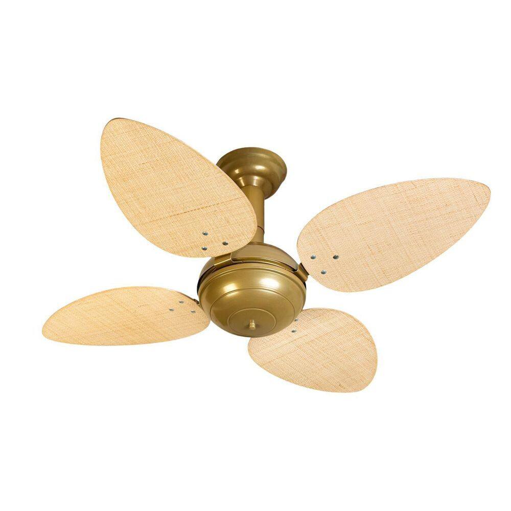 Ventilador De Teto Jet Venti-Delta Gold 4 Pás Natural 110V