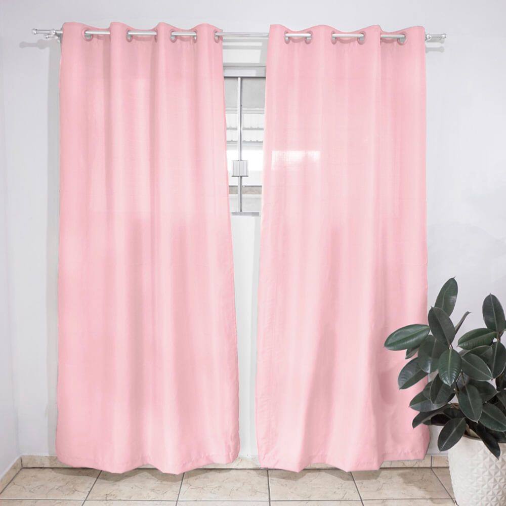 Cortina para Quarto ou Sala Sonia 280x180cm Rosê