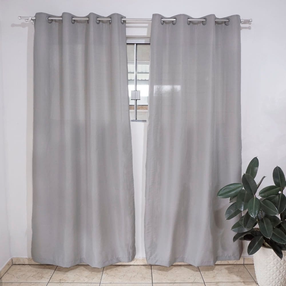 Cortina para Quarto ou Sala Sonia 280x230cm Cinza