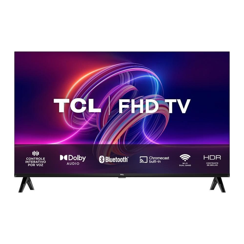 Smart TV 43" TCL 43S5400A Full HD Android TV com Wi-Fi e Bluetooth integrados, Google Assistente, HDMI, HDR10, DOLBY AUDIO, Chromecast Integrado
