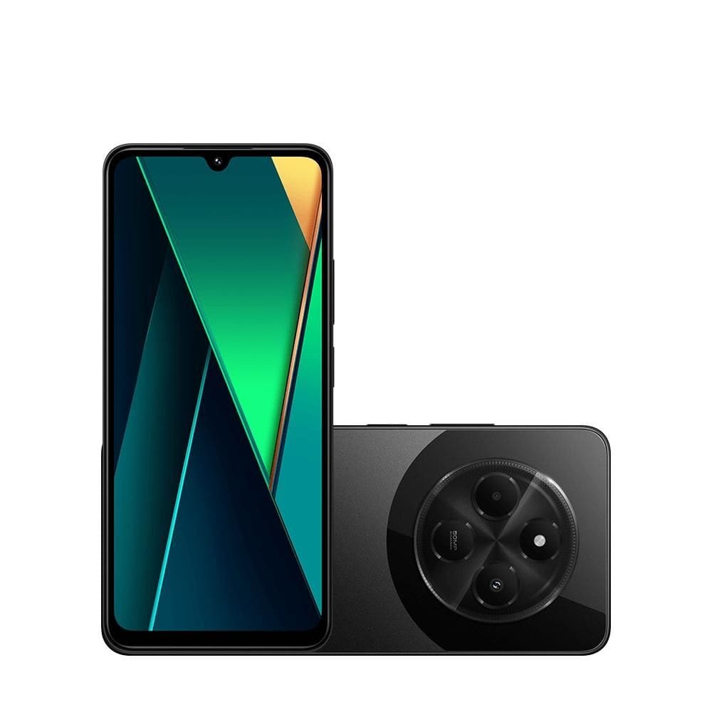 Smartphone Xiaomi Poco C75, 256GB, Tela 6.88", Câmeras 50MP, Preto, CX414PRE