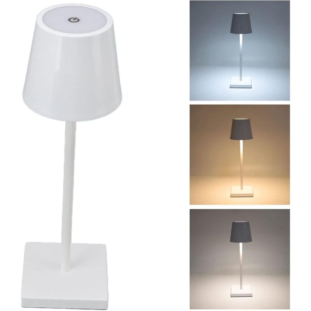Luminária Abajur Mesa Led Dimerizável Sem Fio Recarregável