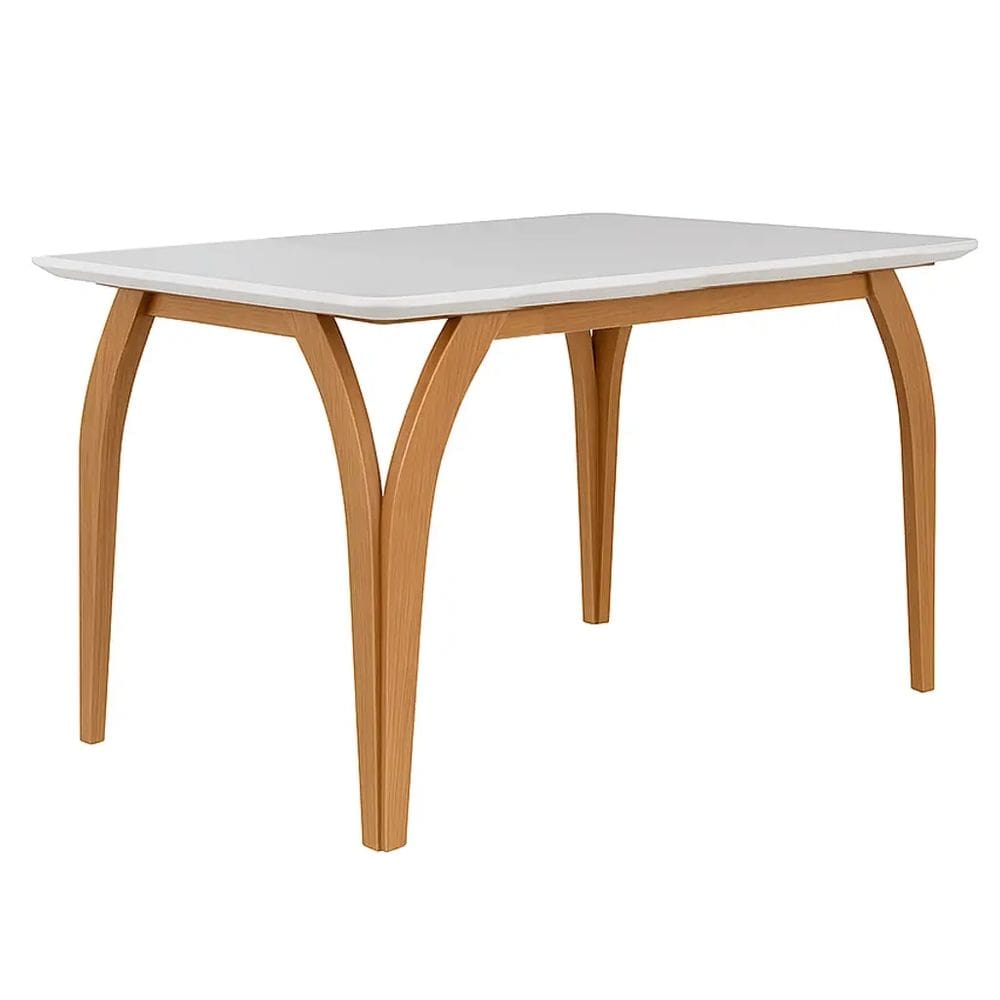 Mesa Agata 135x90cm LJ Cor Cinamomo Off White