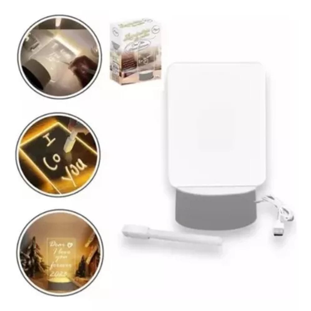 Luminária Decorativa Quarto em Led de Escrever
