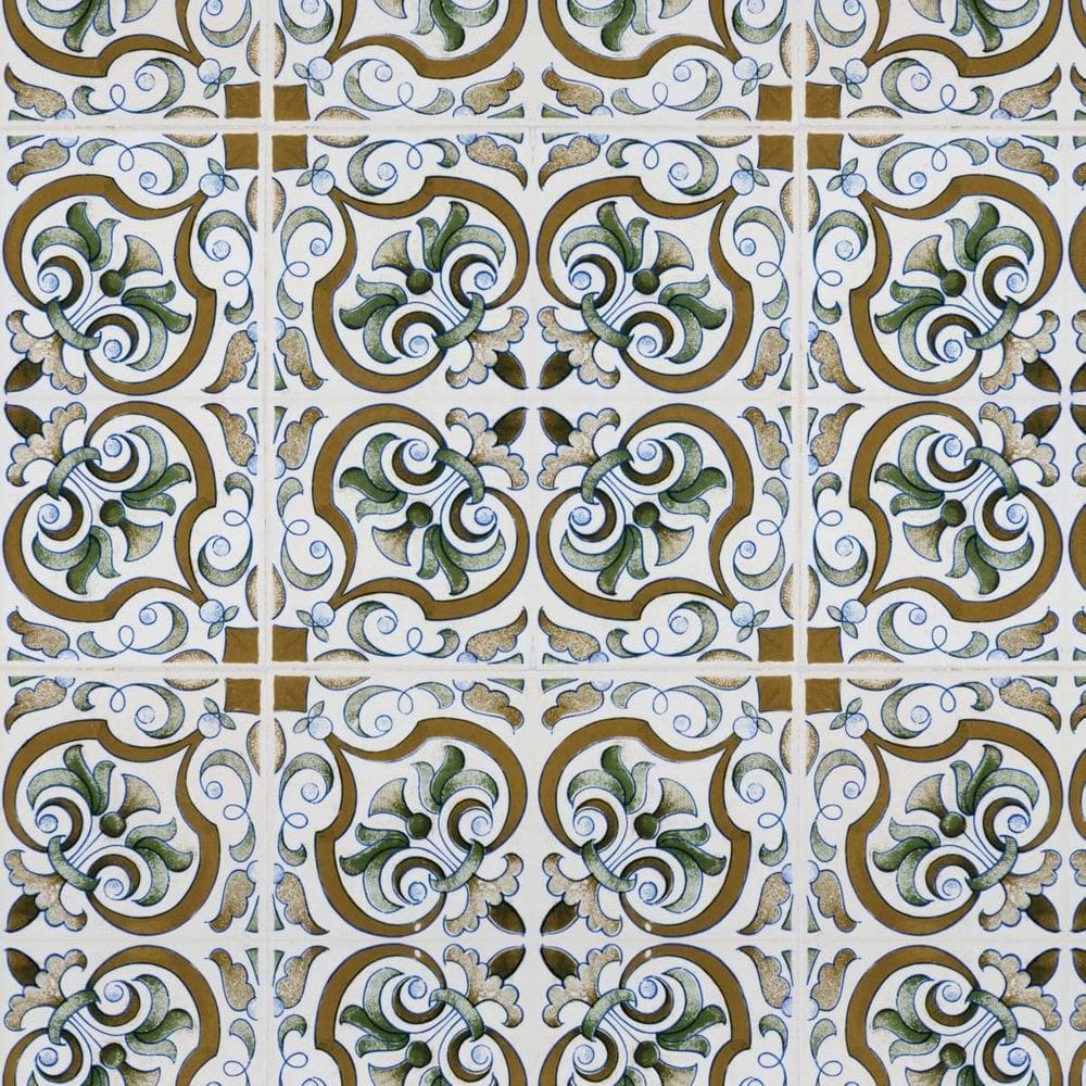 Papel De Parede Adesivo Lavável Azulejo Português 3D 3M