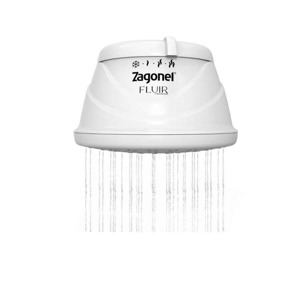 Ducha Fluir 4 Temperaturas 6800w 220v Branca Zagonel