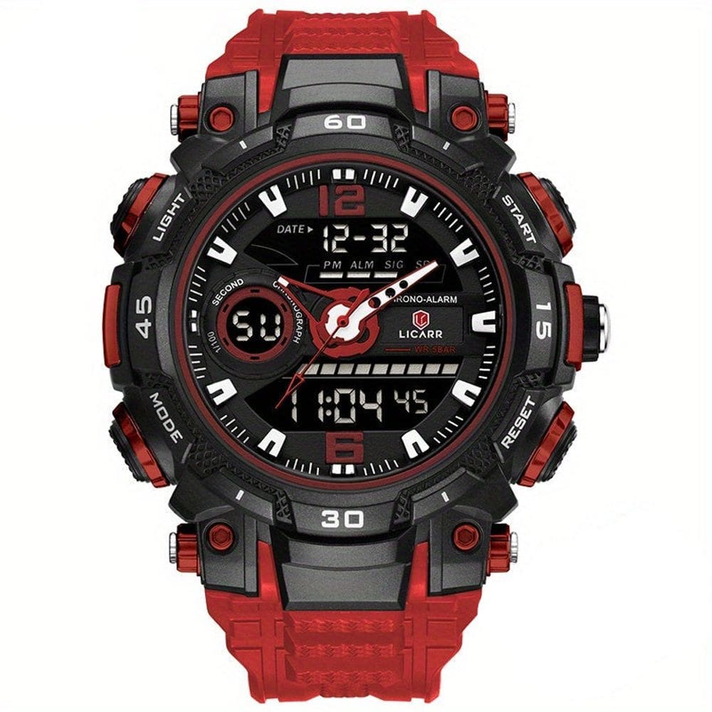 Relógio de pulso Masculino Digital LED Multifuncional desportivo de Quartzo