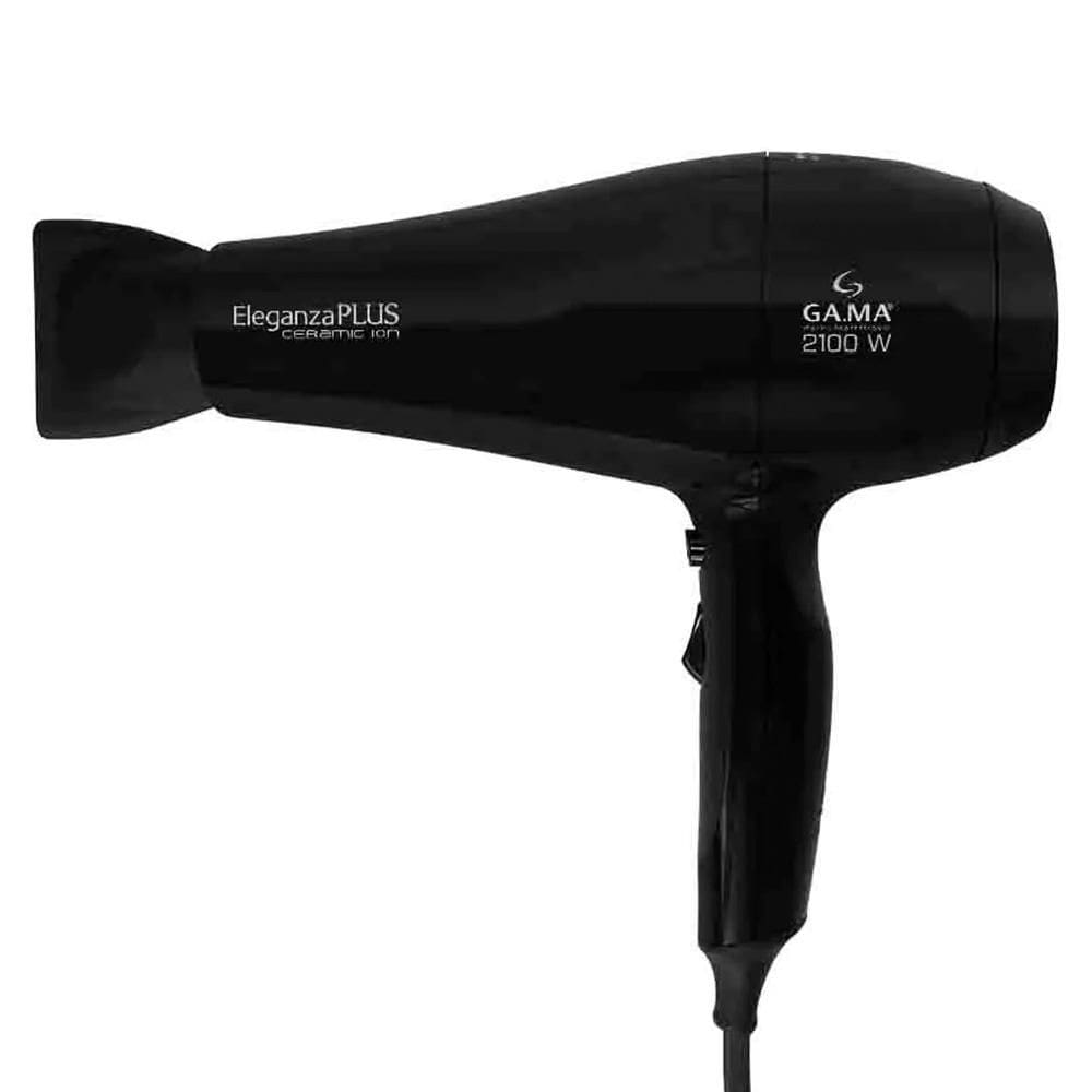 Secador de Cabelo Gama Eleganza Plus Ceramic Íon 2100W Preto
