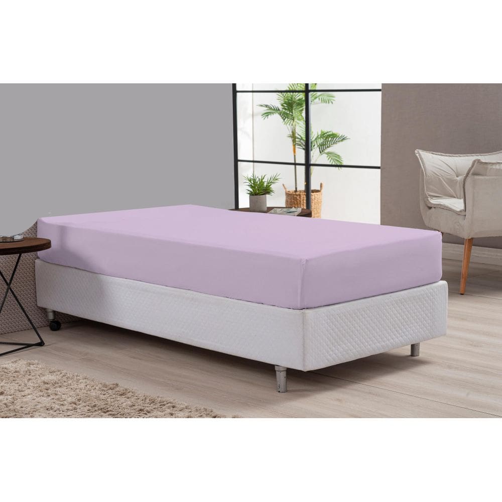 Lençol Solteiro Avulso Lilás Percal Clinica Hospedaria