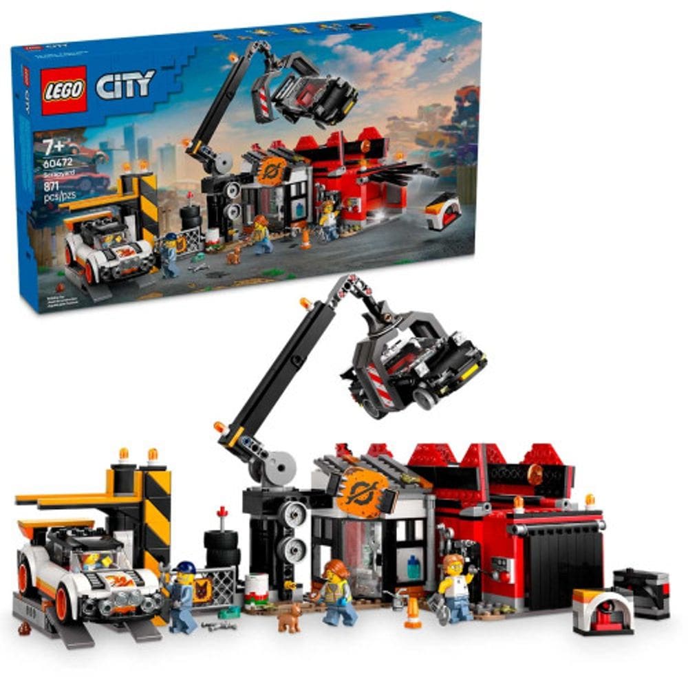 LEGO City Ferro-Velho Com Carros 871 Peças 60472