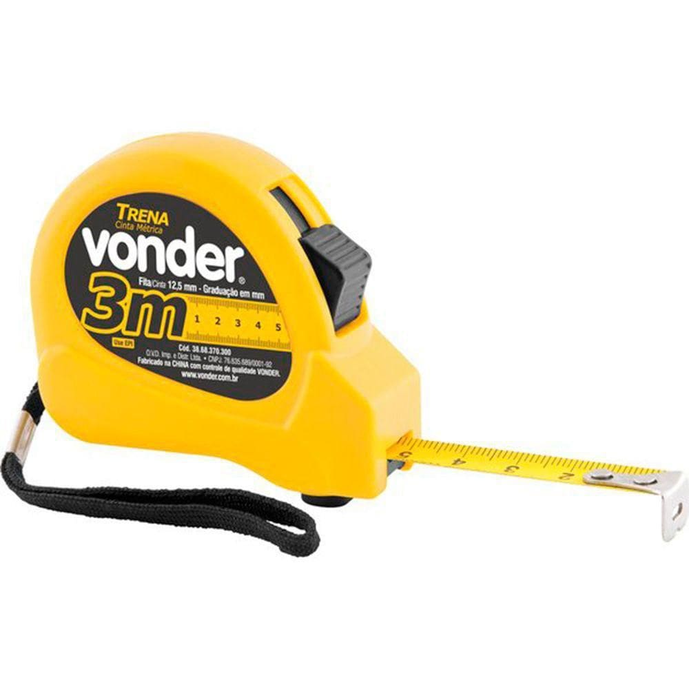 Trena 3 Metros X 12,5Mm Escala Milimétrica