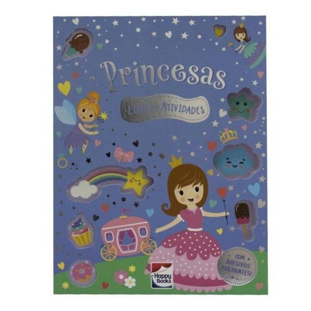 Meu Livro De Adesivos Brilhantes: Princesas