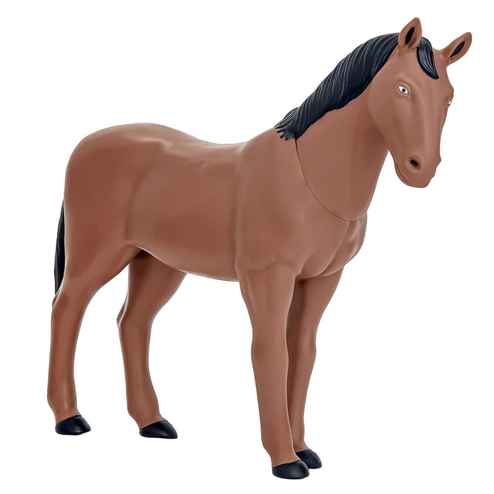Boneco Cavalo Vinil 30cm Safari Brinquedo Realista Adijomar