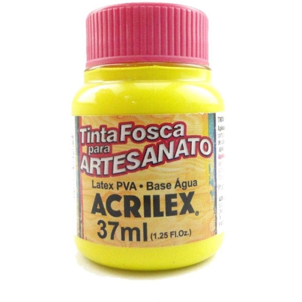 Tinta Acrilex Fosca Artes. 37 Ml 504Amarelo Limão