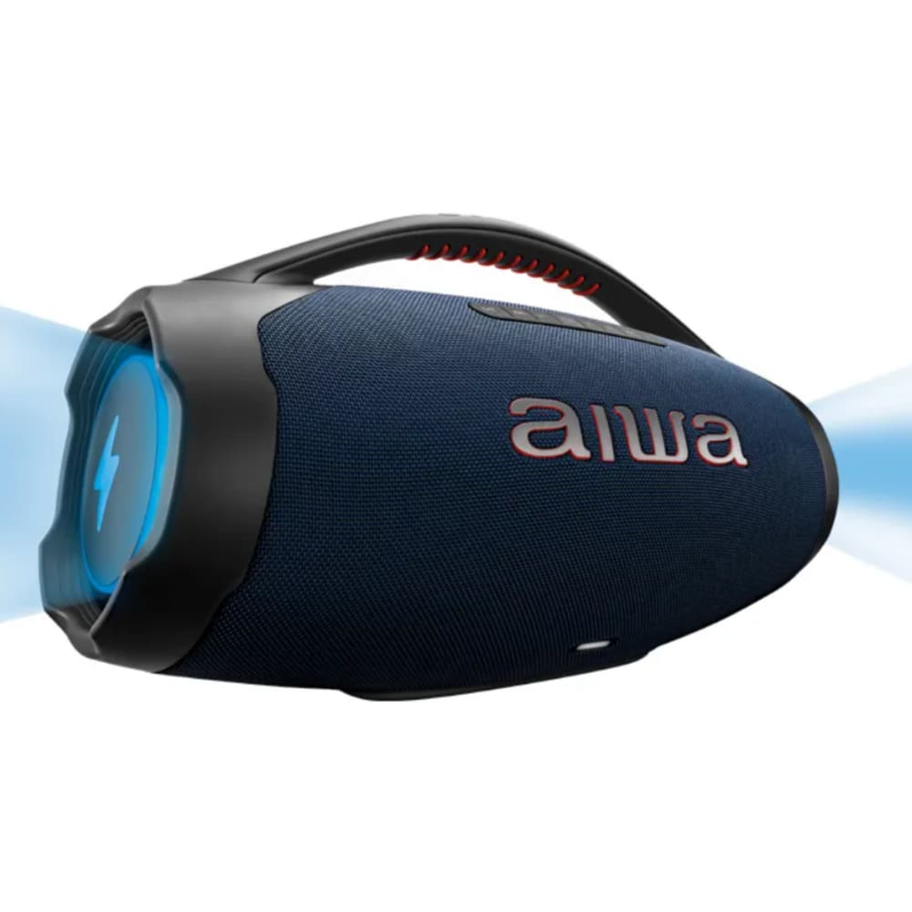 Caixa Boombox Plus AIWA 200W BT 30H IP66 USB RGB