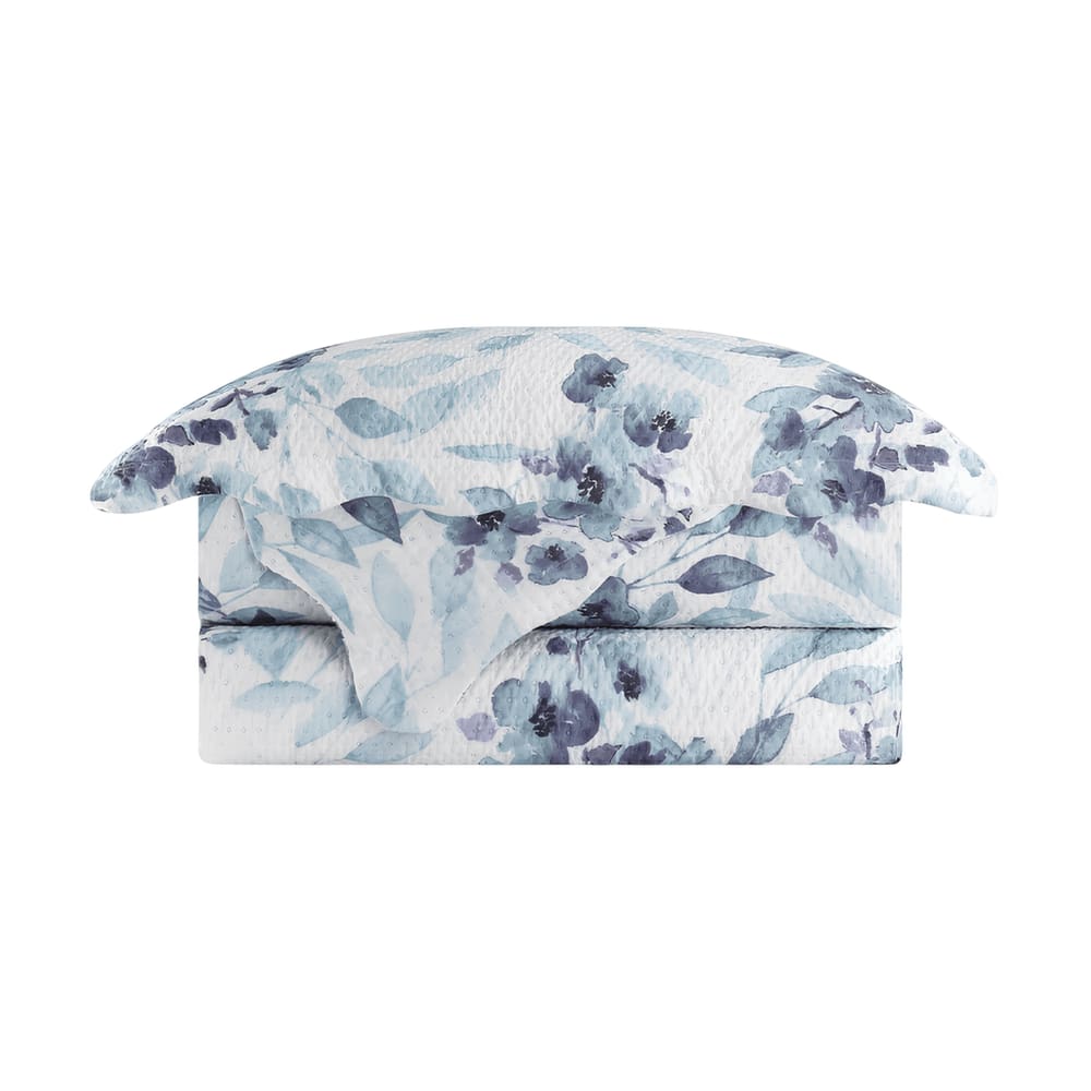 Cobre Leito Colcha Queen Camesa Garden Floral Dupla Face