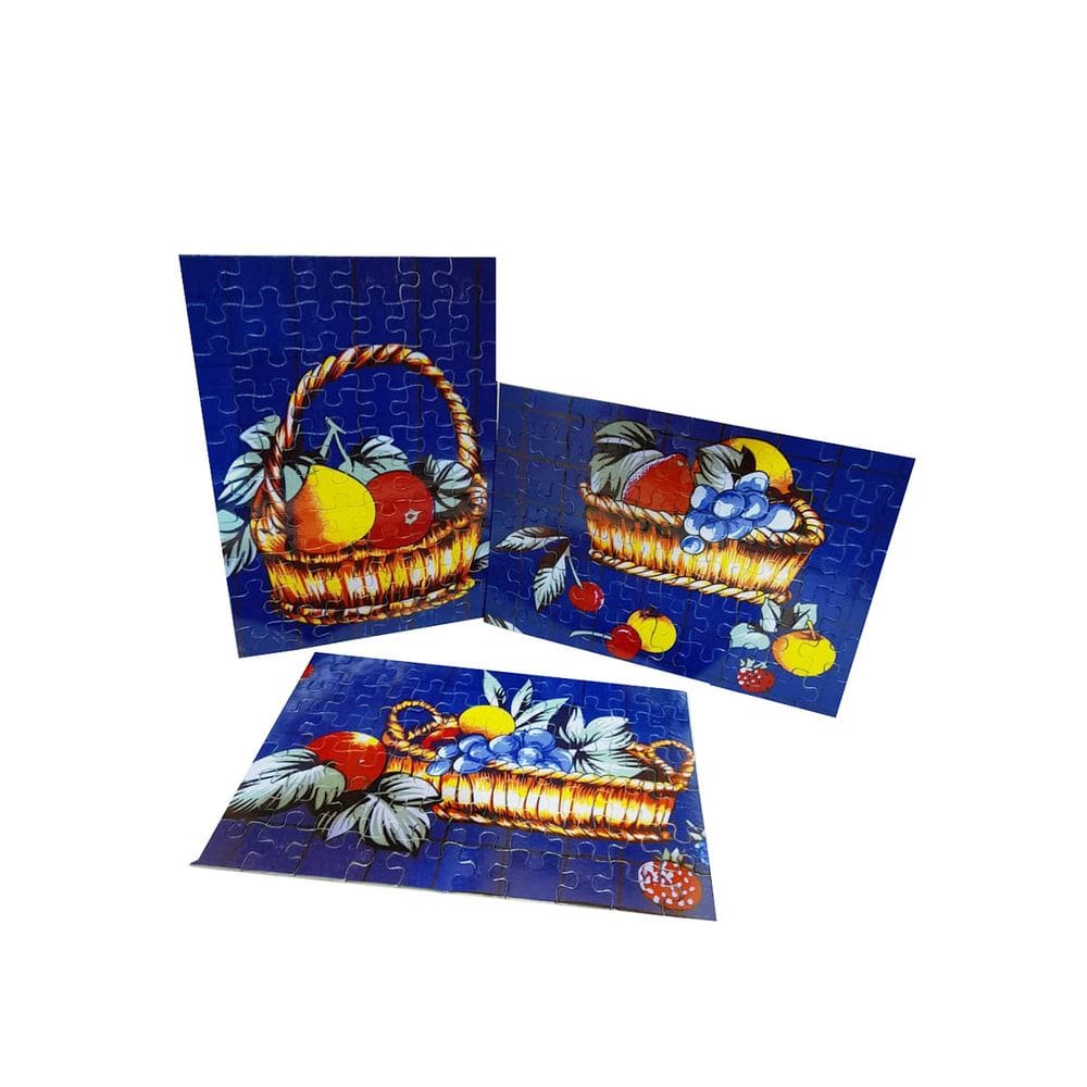 Kit 3 Quebra-cabeças Decorativos Toalha de Mesa de 60 peças