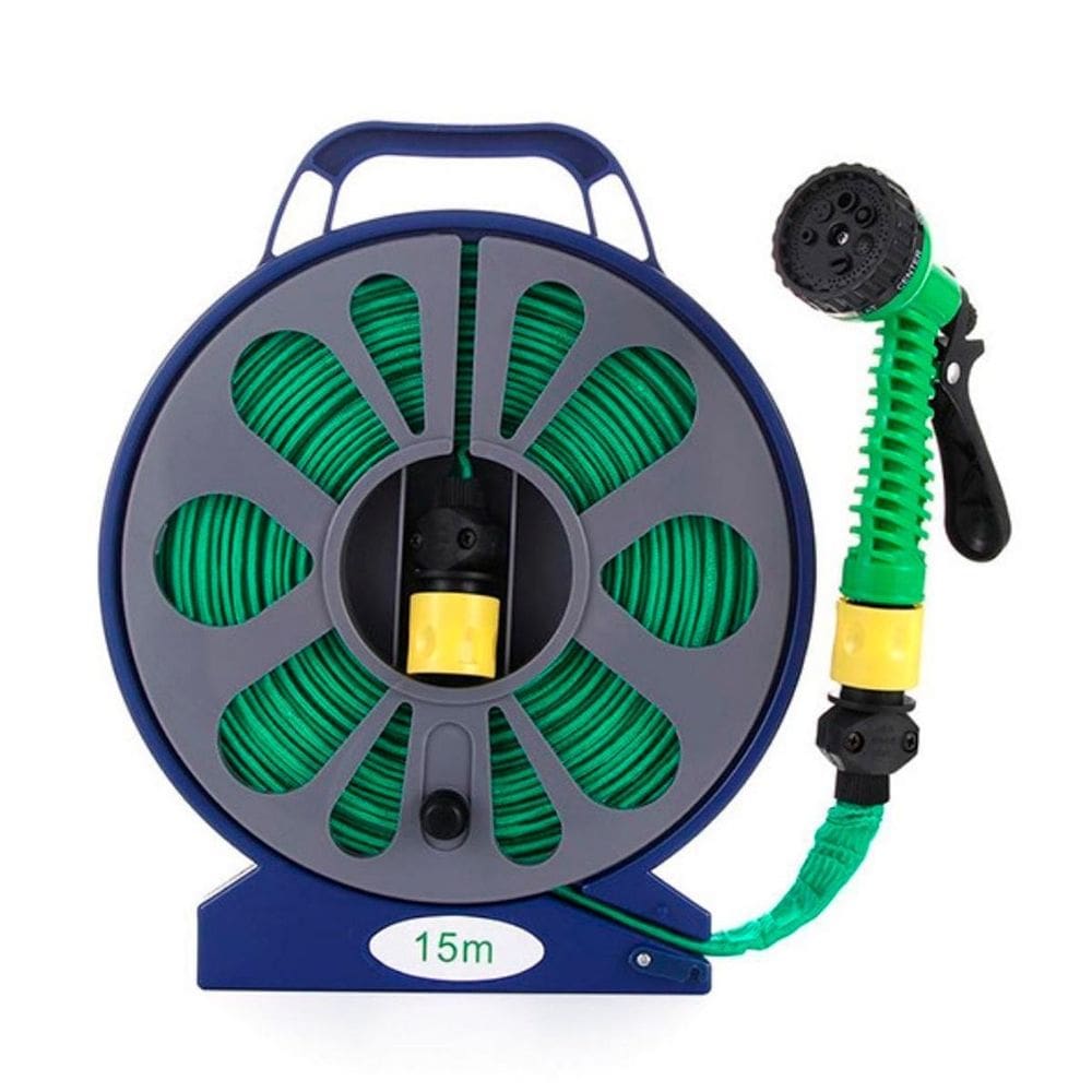 Mangueira Verde Flexível Para Lavagem De Calçadas