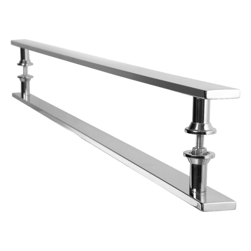 Puxador Barra Chata Inox Para Porta De Madeira Vidro 70 Cm