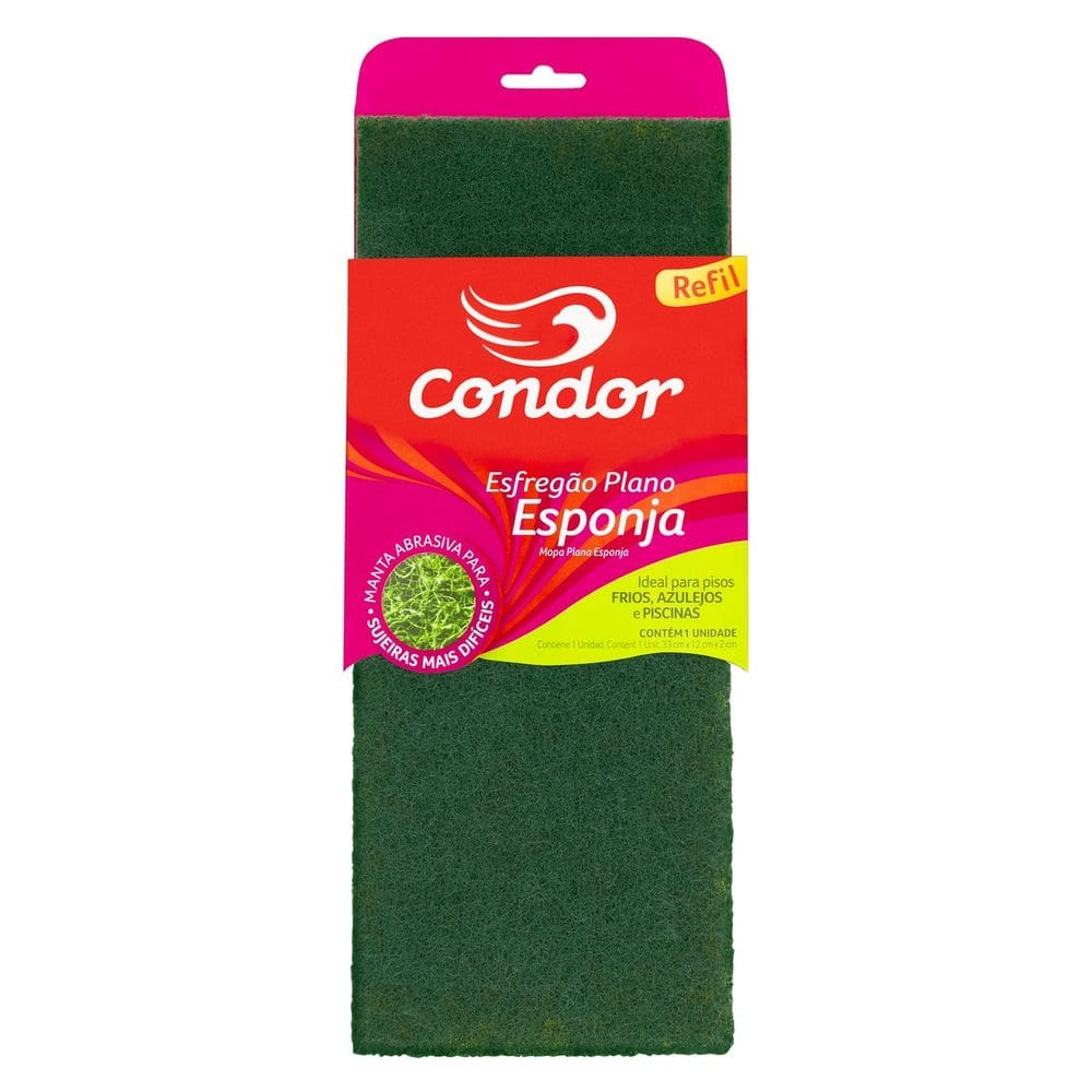 Refil Para Mop Esfregão Plano Esponja Condor