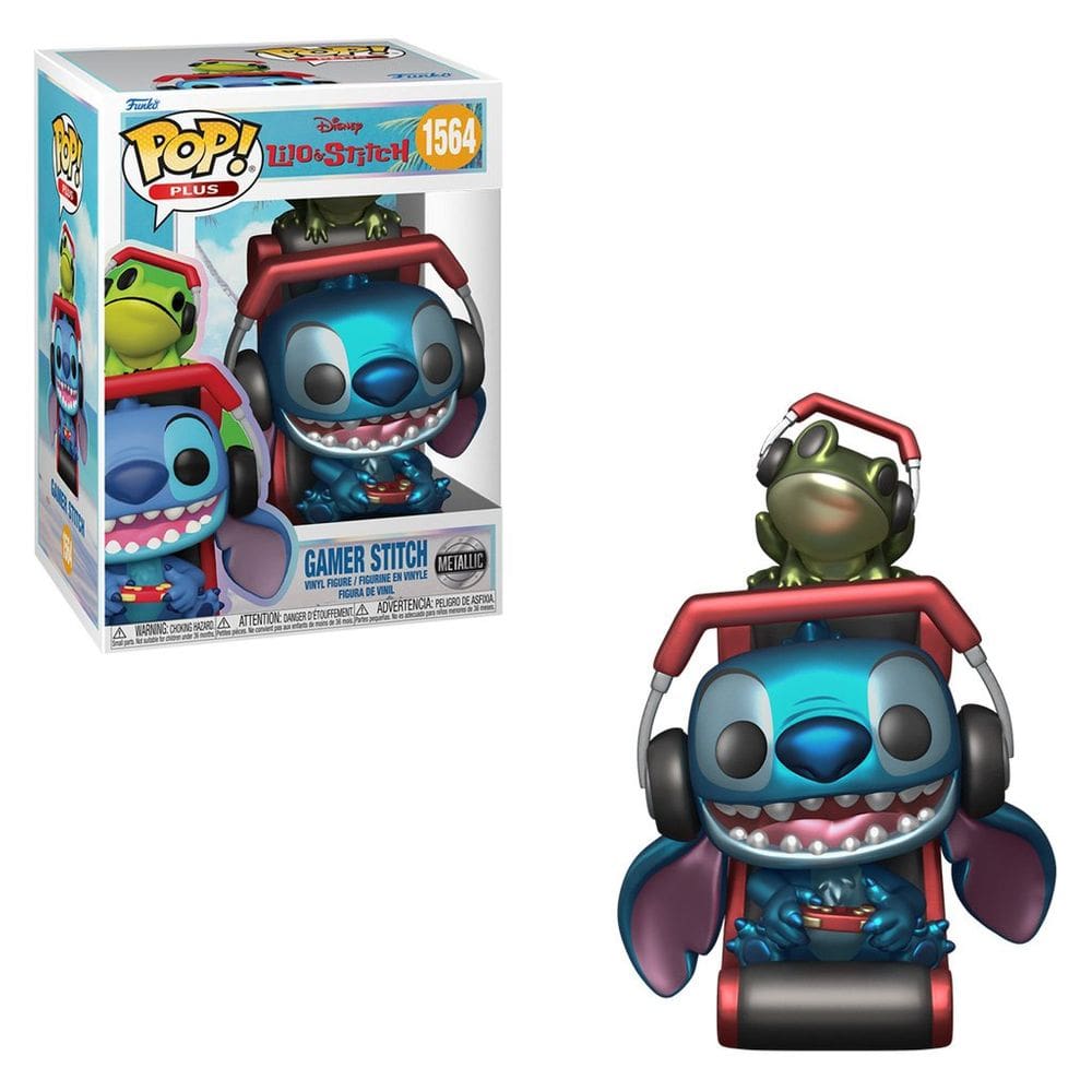 Funko Pop Disney Lilo & Stitch Gamer Stitch 1564 Metallic