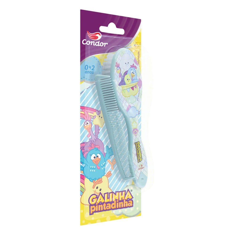Kit Escova E Pente Galinha Pintadinha Condor